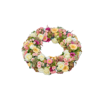 Rouwkrans Pastel