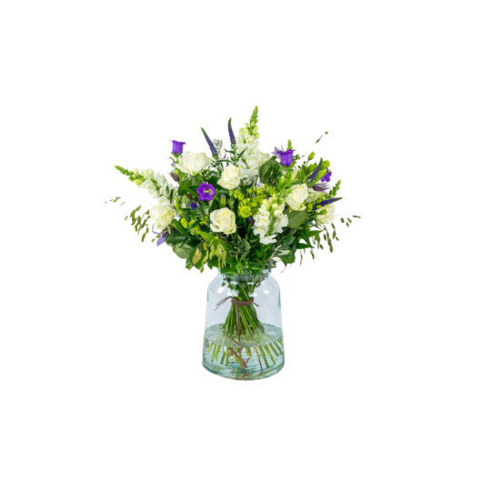 Boeket in vaas Troostboeket